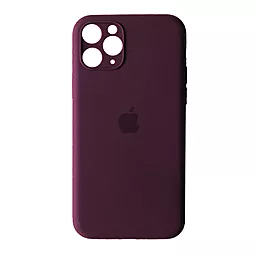 Чехол Silicone Case Full Camera Square для Apple iPhone 11 Pro Max Plum