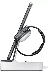 Док-станция зарядное устройство Belkin PowerHouse Apple Watch + iPhone Silver (F8J200vfWHT) - миниатюра 2