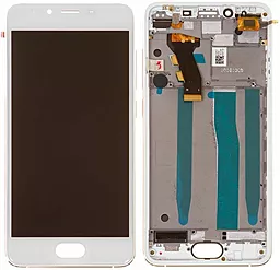 Дисплей Meizu U10 (U680) с тачскрином и рамкой, White