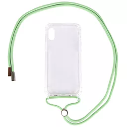 Чехол Epik Crossbody Transparent Apple iPhone XR Mint
