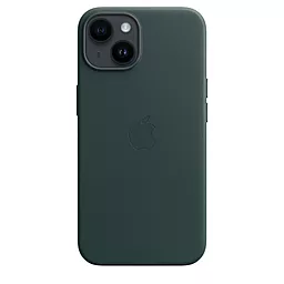 Чехол Apple Leather Case with MagSafe for iPhone 14 Forest Green - миниатюра 3