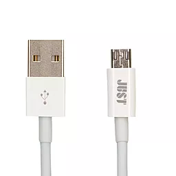 Кабель USB JUST Simple Micro USB Cable White (MCR-SMP10-WHT) - миниатюра 2