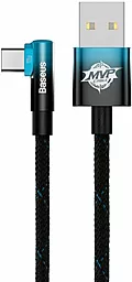 Кабель USB Baseus MVP 2 Elbow-Shaped 100w 6a 2m USB Type-C cable Black/Blue (CAVP000521)