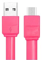 Кабель USB NICHOSI Candy 20 см micro USB SISAH Pink - миниатюра 3