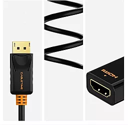 Видео переходник (адаптер) CABLETIME DisplayPort – HDMI v2.1080p 60hz 0.2m black (CP22B) - миниатюра 3