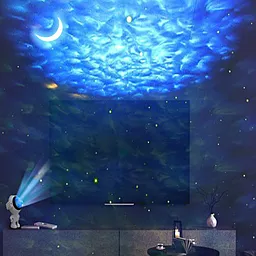 Лазерный ночник-проектор звездного неба Astronaut MGY-142 - миниатюра 5