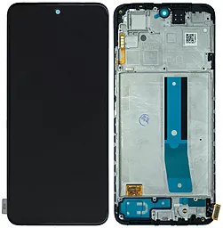 Дисплей Xiaomi Redmi Note 11 Global Version с тачскрином и рамкой, оригинал, Black