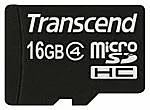 Карта памяти Transcend microSDHC 16GB Class 4 (TS16GUSDC4)