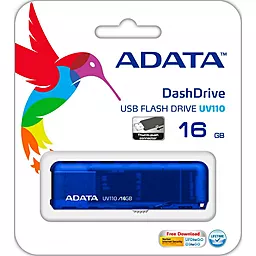 Флешка ADATA 16GB UV110 USB 2.0 (AUV110-16G-RBL) Blue - миниатюра 6