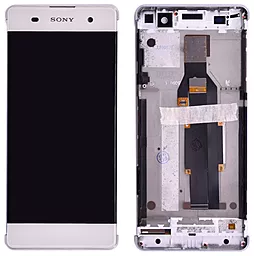 Дисплей Sony Xperia XA (F3111, F3112, F3113, F3115, F3116) с тачскрином и рамкой, White