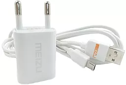 Сетевое зарядное устройство Meizu DC Charger + micro USB White - миниатюра 5