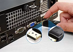 Видеокабель Vention DisplayPort - DVI-D(24+1) 1080hz 60hz 2m black (HAFBH) - миниатюра 4