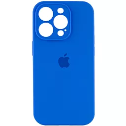 Чохол Silicone Case Full Camera для Apple iPhone 13 Pro Max  Capri Blue