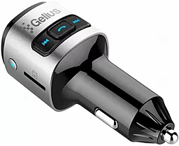 Автомобильное зарядное устройство с FM-модулятором и быстрой зарядкой Gelius Pro RGB QC3.0 BT5.0 GP-FMT040 3A Black/Silver - миниатюра 4