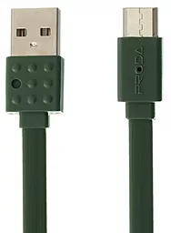 Кабель USB Remax Proda Lego micro USB Cable Dark Green (PC-01m)