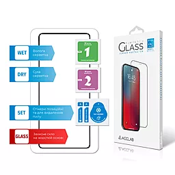 Защитное стекло ACCLAB Full Glue для Samsung Galaxy A73 5G Черный - миниатюра 7