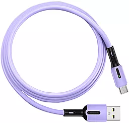 Кабель USB Usams U51 Silicone micro USB Cable Purple - миниатюра 2