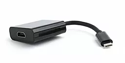 Відео перехідник (адаптер) Cablexpert USB Type-C - HDMI 4K@30Гц Black (A-CM-HDMIF-01)
