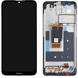 Дисплей Nokia 2.4 Dual Sim с тачскрином и рамкой, оригинал, Black