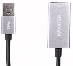 Сетевая карта Maxxter USB to RJ45 Ethernet 100 Mbps Grey (NEA-U2-01) - миниатюра 3