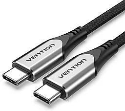 PD HD Кабель Vention USB 3.10 60W 4K 60Hz 5Gbps 1.5M USB Type-C - Type-C Cable Black (TAAHG)