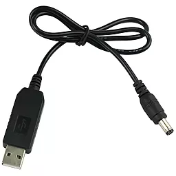 Кабель USB EasyLife USB-A - DC 5.5x2.1mm cable с преобразователем 5V -> 9V black - миниатюра 2