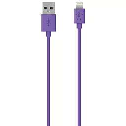 Кабель USB Belkin Lightning to USB ChargeSync Cable for iPhone 1.2m Purple (F8J023bt04-PUR) - миниатюра 2