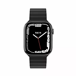 Сменный ремешок для умных часов Skin Silicone Magnetic Watch Band для Apple Watch 38/40/41mm Black (MAW801078BK22) - миниатюра 4