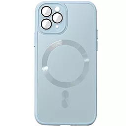 Чехол Epik TPU+Glass Sapphire Midnight with MagSafe для Apple iPhone 12 Pro Max Blue