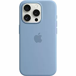 Чохол Apple Silicone Case Full with MagSafe and SplashScreen для Apple iPhone 13 Pro Max  Blue Fog