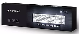 Клавиатура Gembird KB-MCH-03-W-UA USB UKR White - миниатюра 4