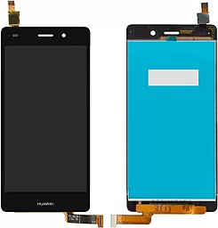 Дисплей Huawei P8 Lite 2015 (ALE-L21, ALE-L02, hi6210sft, ALE-L23, ALE-UL00, ALE-21, ALE-L04, ALE-TL00) з тачскріном, Black