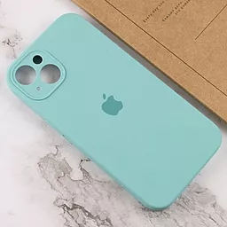 Чехол Silicone Case Full Camera для Apple iPhone 15 Plus Marine Green - миниатюра 3