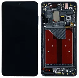 Дисплей Huawei Mate 20 (HMA-L29, HMA-L09, HMA-LX9, HMA-AL00, HMA-TL00) с тачскрином и рамкой, Black