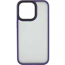 Чехол Epik TPU+PC Metal Buttons для Apple iPhone 13 (6.1") Темно-фиолетовый - миниатюра 3
