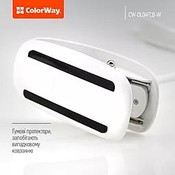 Настольная LED лампа ColorWay Flexible & Clip (CW-DL04FCB-W) - миниатюра 5