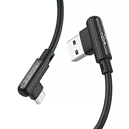 Кабель USB Borofone BX58 Lucky 2.4A micro USB Cable Black - миниатюра 2