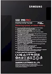 SSD Накопитель Samsung 990 PRO 4 TB (MZ-V9P4T0BW) - миниатюра 6