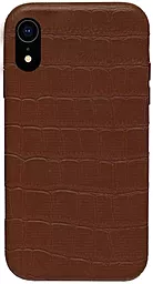 Чехол Apple Leather Case Full Crocodile for iPhone 7 Plus, iPhone 8 Plus Dark brown