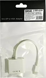Видео переходник (адаптер) STLab Mini DisplayPort (Thunderbolt) Male - VGA Female 0.18m White (U-999) - миниатюра 5
