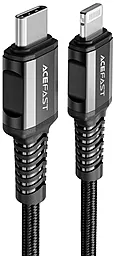 Кабель USB PD AceFast C1-01 20w 3a 1.2m USB Type-C to lightning cable black - миниатюра 2