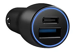 Автомобильное зарядное устройство с быстрой зарядкой Asus Car Charger USB-A+USB-C (28W) Black (ACHU001) - миниатюра 2