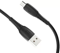 Кабель USB XO NB-P163 2.4A micro USB Cable Black - миниатюра 2