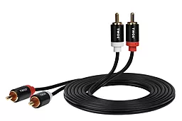 Аудіо кабель 2E 2xRCA M/M Cable 1.8 м black