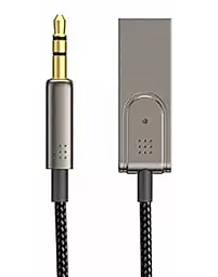 Блютуз-адаптер WIWU YP04 Wireless Audio Adapter AUX/USB + mic Black