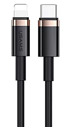 Сетевое зарядное устройство Usams T45 UX Series USB-C PD&QC3.0 30W 3A with Lightning-Type-C cable Black - миниатюра 3