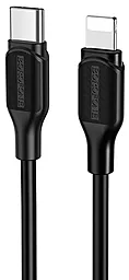 USB PD Кабель Borofone BX42 3A USB Type-C - Lightning Cable Black