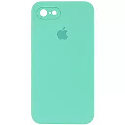 Чехол Silicone Case Full Camera Square для Apple iPhone 7, iPhone 8, iPhone SE 2020 Turquoise