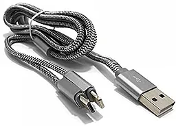 Кабель USB LDNio Magnetic 2-in-1 USB Lightning/micro USB Cable silver (LC-86) - миниатюра 4