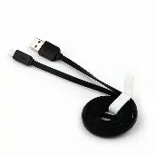 USB Кабель Baseus Lightning String flat Black - мініатюра 2